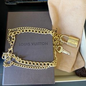 Louis Vuitton Lock and Key Fashion Chain